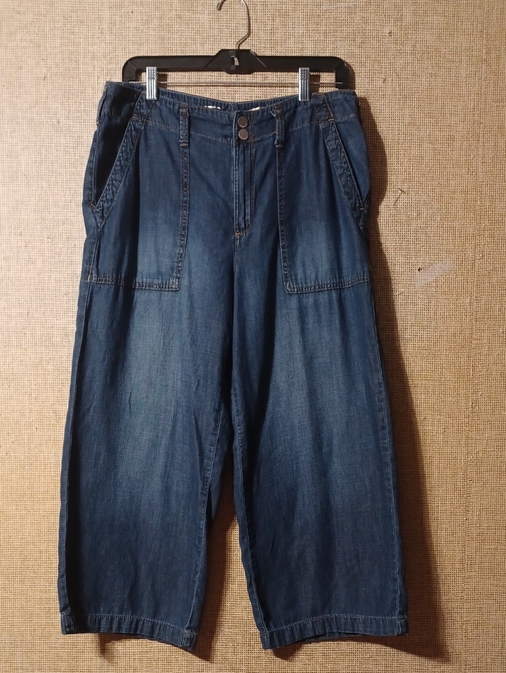 Seven7 Dark Blue Denim Jeans with Gold Logo